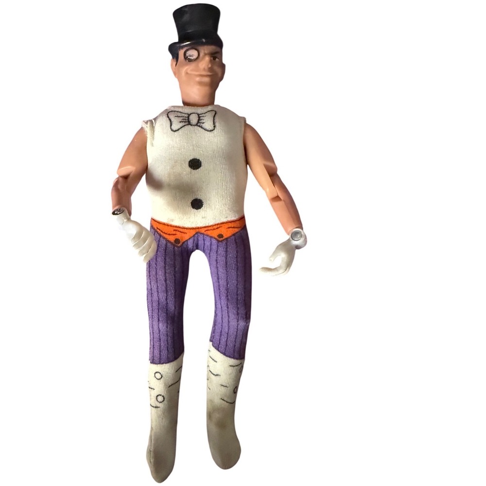 Vintage 1973 Mego Penguin Batman Villian action figure with outfit 8"
